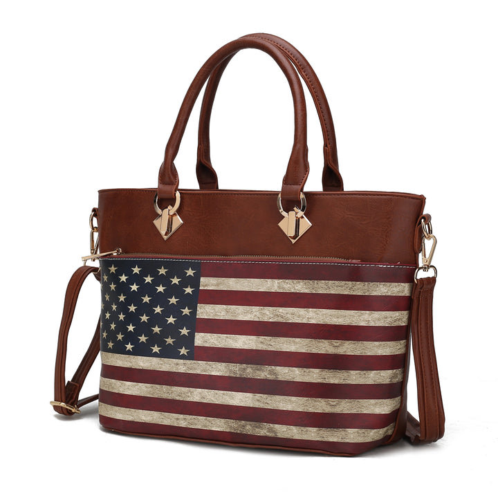 Mkf Lilian Womens Flag Tote Bag By Mia K
