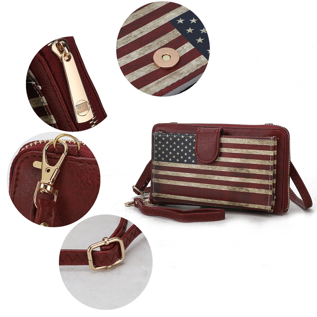 Mkf Kiara Wallet Flag Crossbody Bag By Mia K