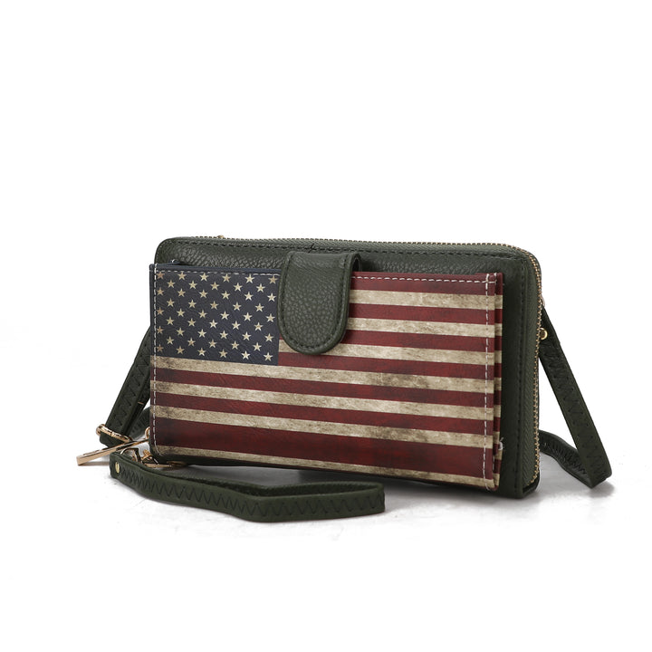Tan Mkf Kiara Wallet Flag Crossbody Bag By Mia K