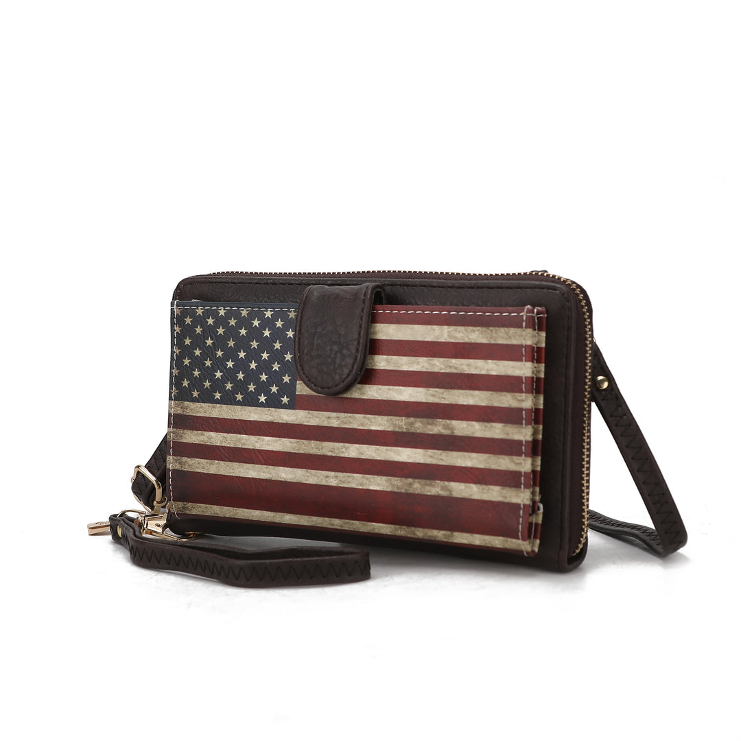 Rose Pink Mkf Kiara Wallet Flag Crossbody Bag By Mia K
