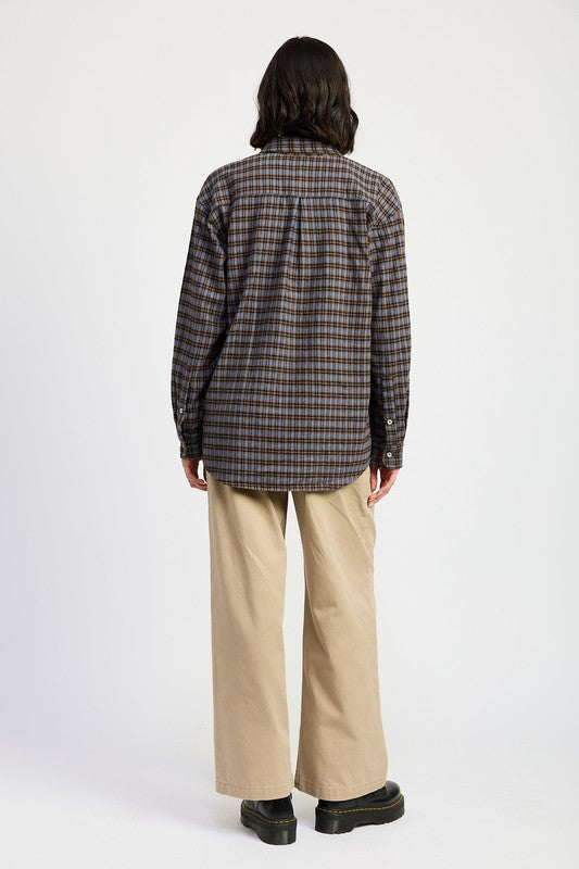 Oversized Plaid Shirt