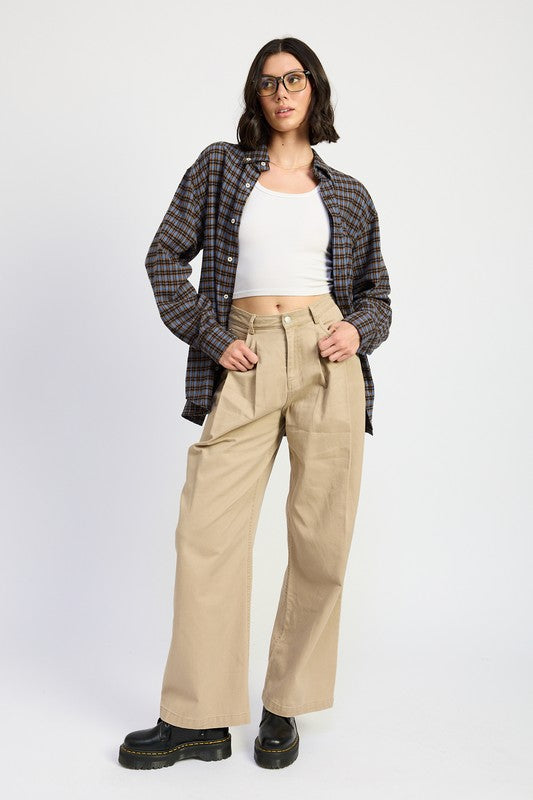 Oversized Plaid Shirt