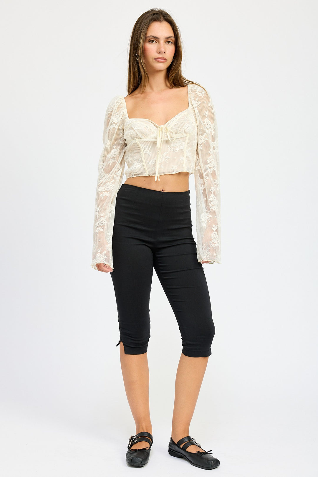 White Lace Corset Top