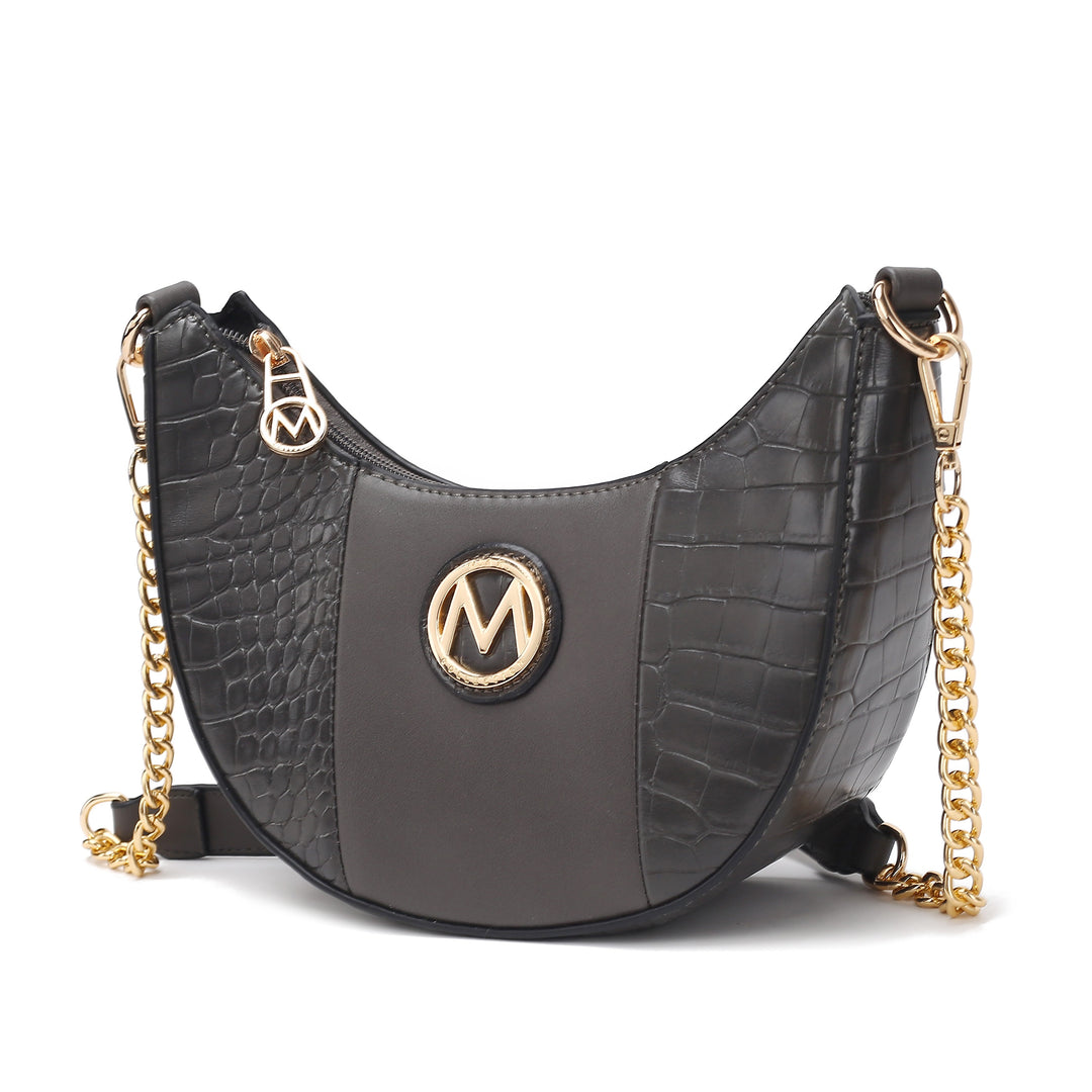 Pink Mkf Amira Vegan Leather Shoulder Bag By Mia K