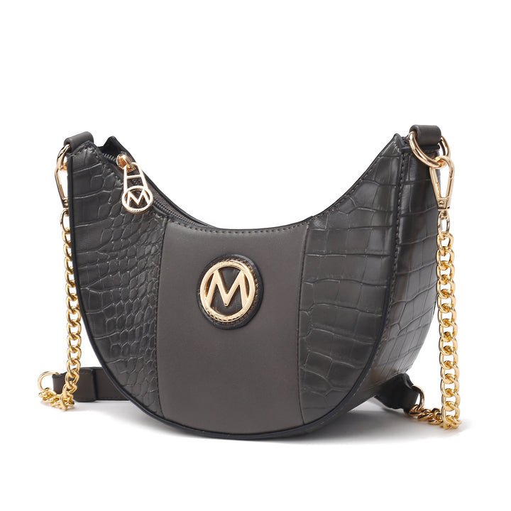 Pink Mkf Amira Vegan Leather Shoulder Bag By Mia K