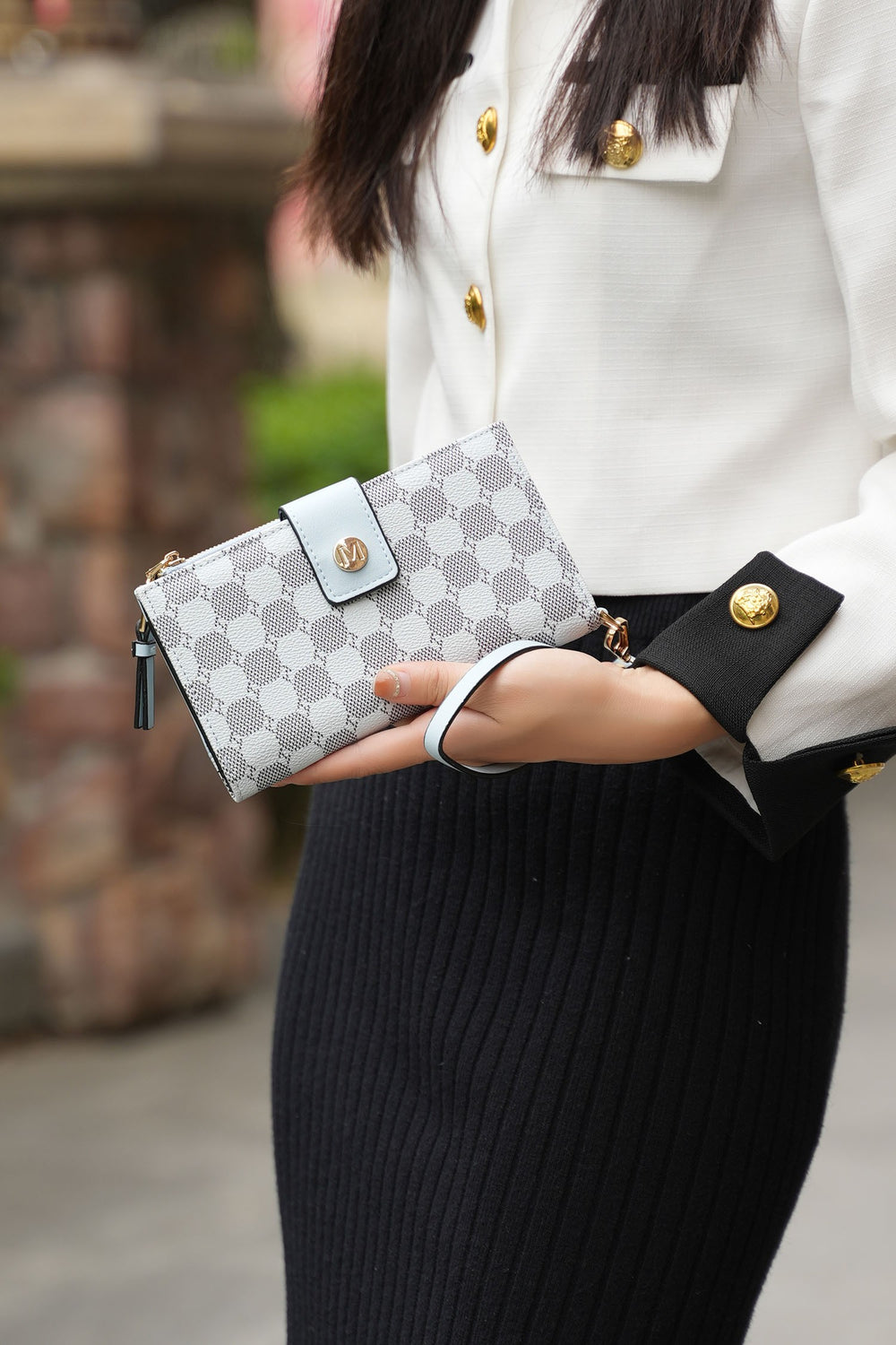 Charcoal Mkf Solene Wristlet Wallet By Mia K