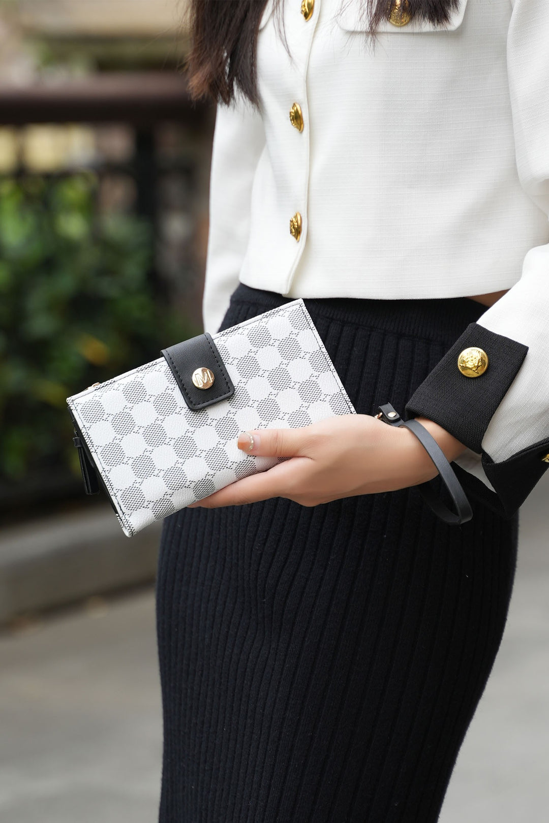 Black Mkf Solene Wristlet Wallet By Mia K