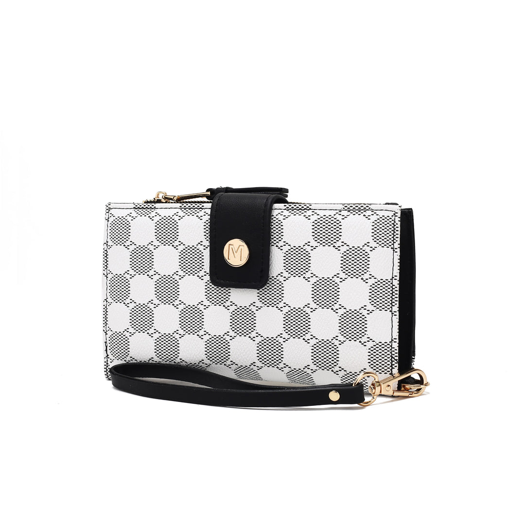Cognac Mkf Solene Wristlet Wallet By Mia K