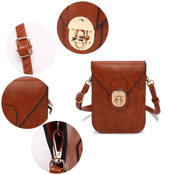 Mkf Havana Womens Phone Crossbody Bag By Mia K