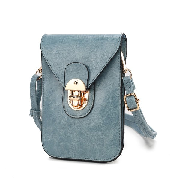 Navy Mkf Havana Womens Phone Crossbody Bag By Mia K
