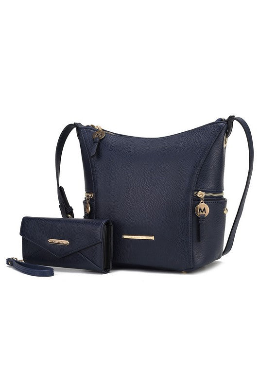 Mkf Lux Womens Hobo Bag With Wallet By Mia K