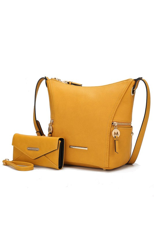 Mkf Lux Womens Hobo Bag With Wallet By Mia K