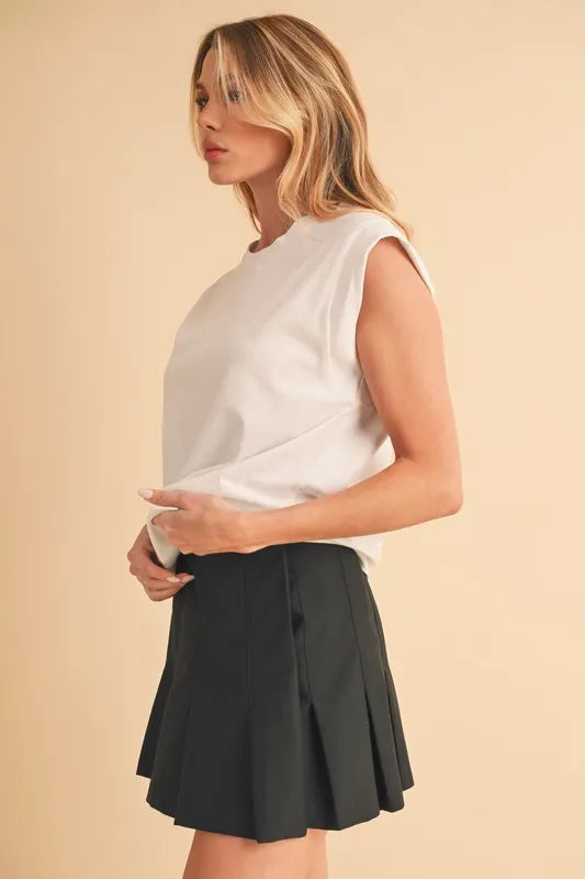 Aemi Co Solid Color Round Neck Tank
