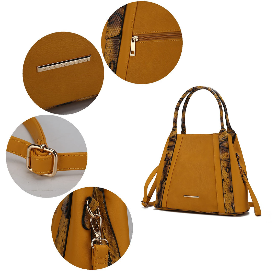 Mkf Kenna Snake Embossed Tote Bag By Mia K