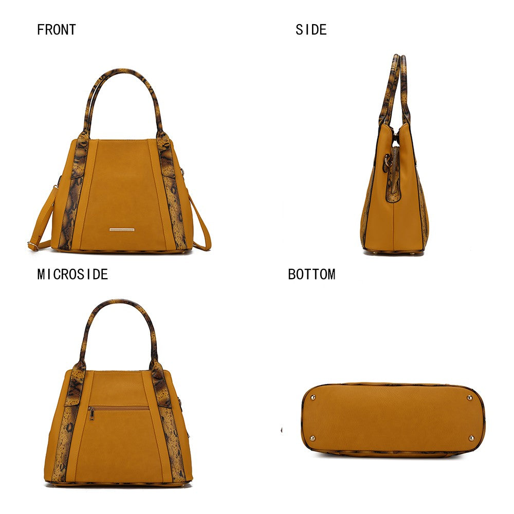 Mkf Kenna Snake Embossed Tote Bag By Mia K
