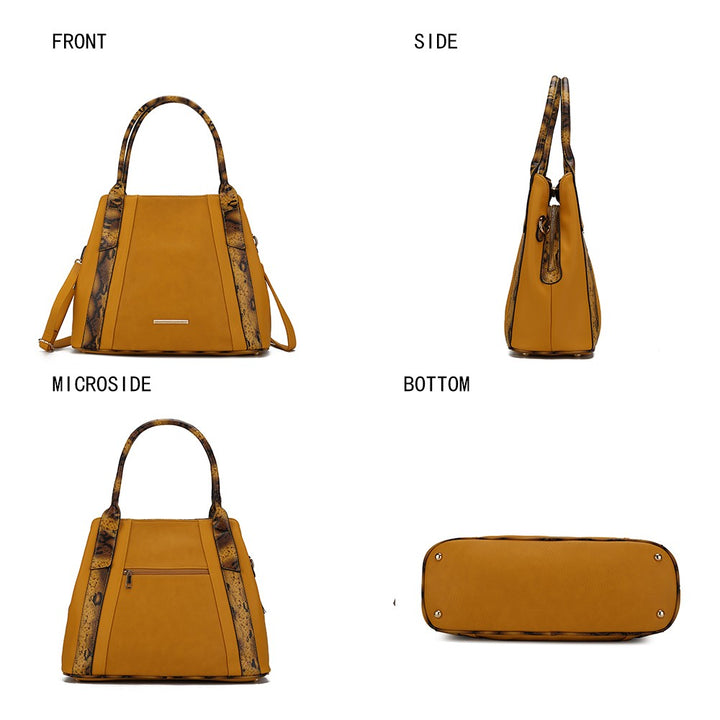 Mkf Kenna Snake Embossed Tote Bag By Mia K