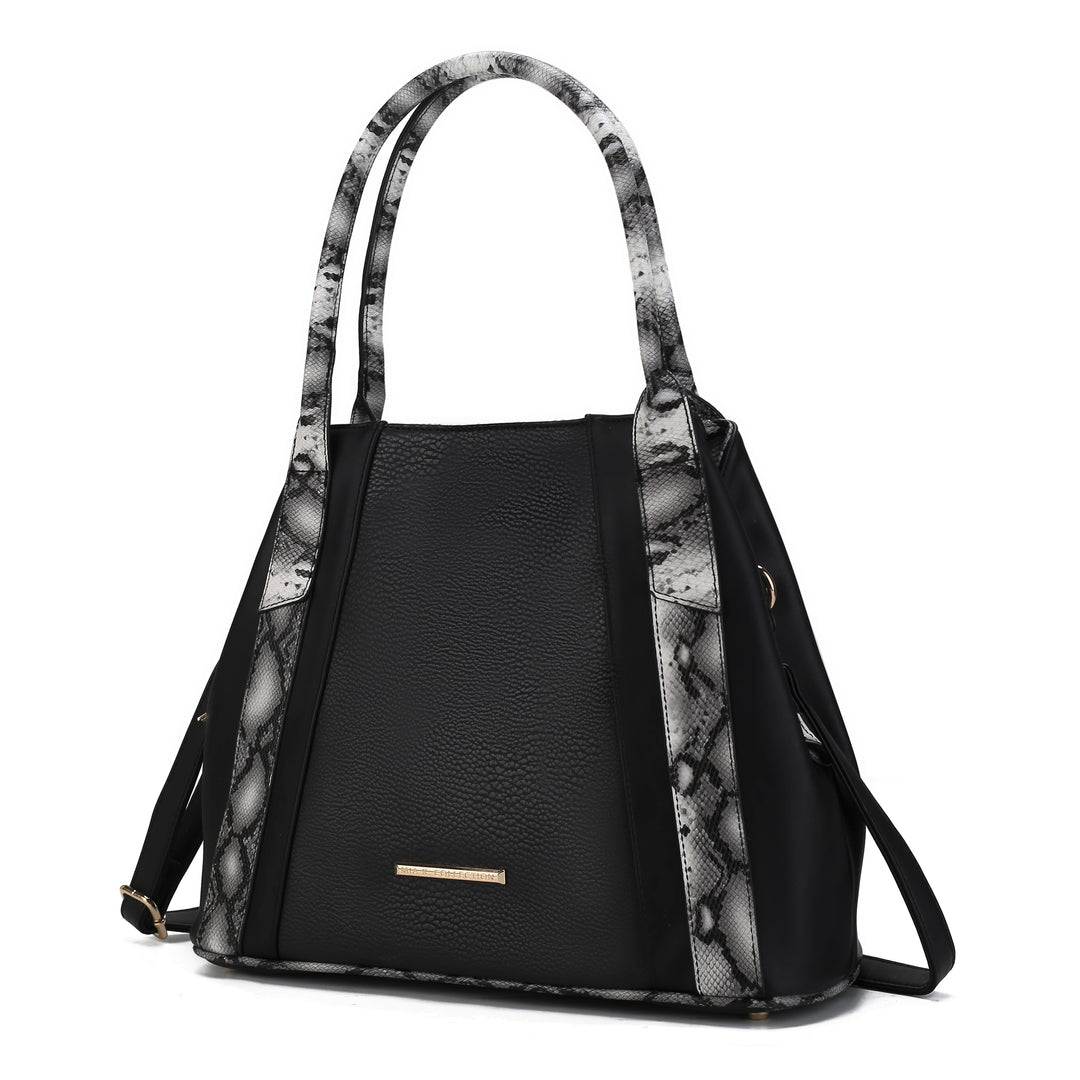 Charcoal Mkf Kenna Snake Embossed Tote Bag By Mia K