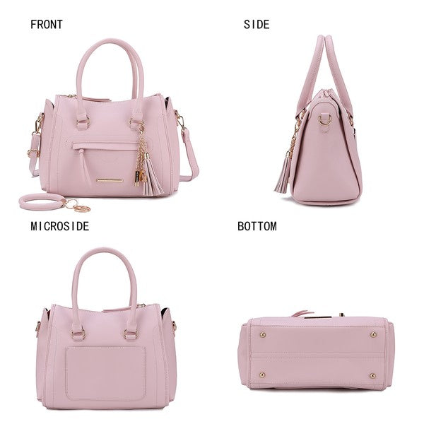 Mkf Valeria Satchel With Keyring By Mia K