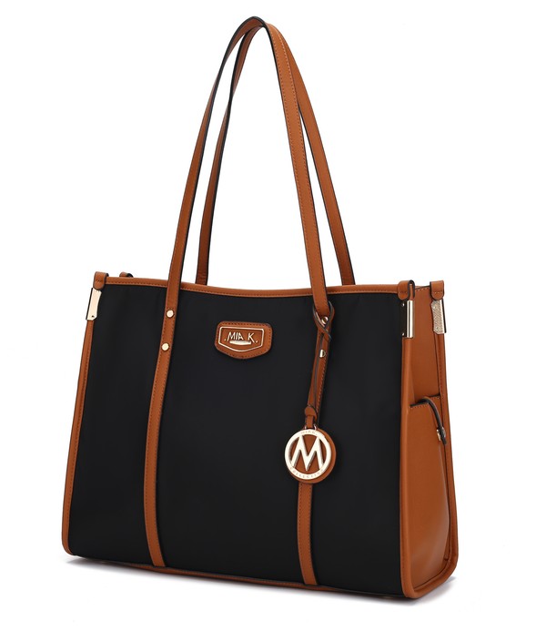 Charcoal - Light Grey Mkf Kindred Oversize Tote By Mia K