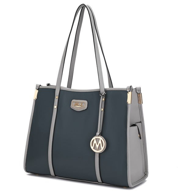 Navy - Wine Mkf Kindred Oversize Tote By Mia K