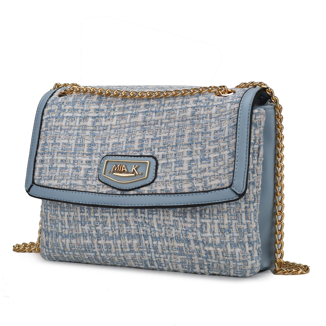 Red Mkf Mackenzie Tweed Womens Shoulder Bag By Mia K