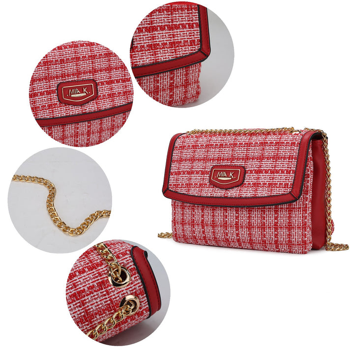 Mkf Mackenzie Tweed Womens Shoulder Bag By Mia K