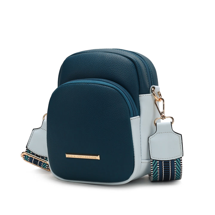 Teal Mkf Rachel Crossbody Bag Vegan Leather By Mia K