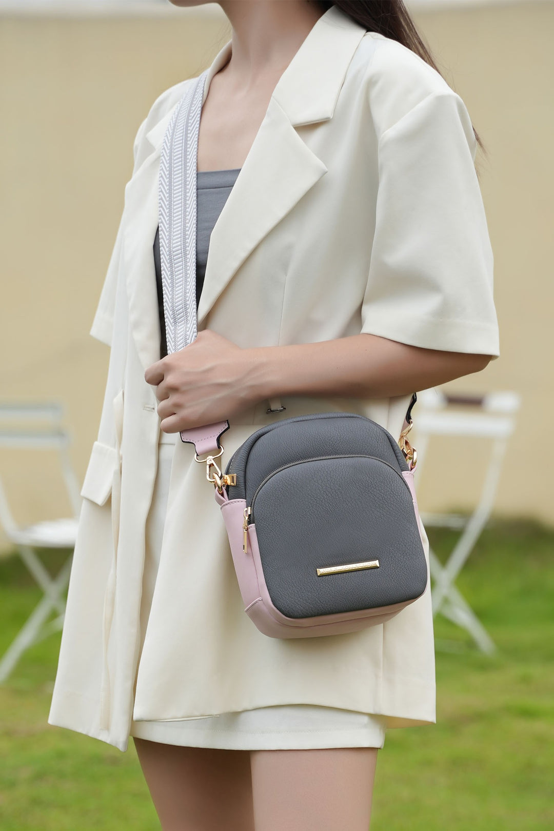 Black Mkf Rachel Crossbody Bag Vegan Leather By Mia K