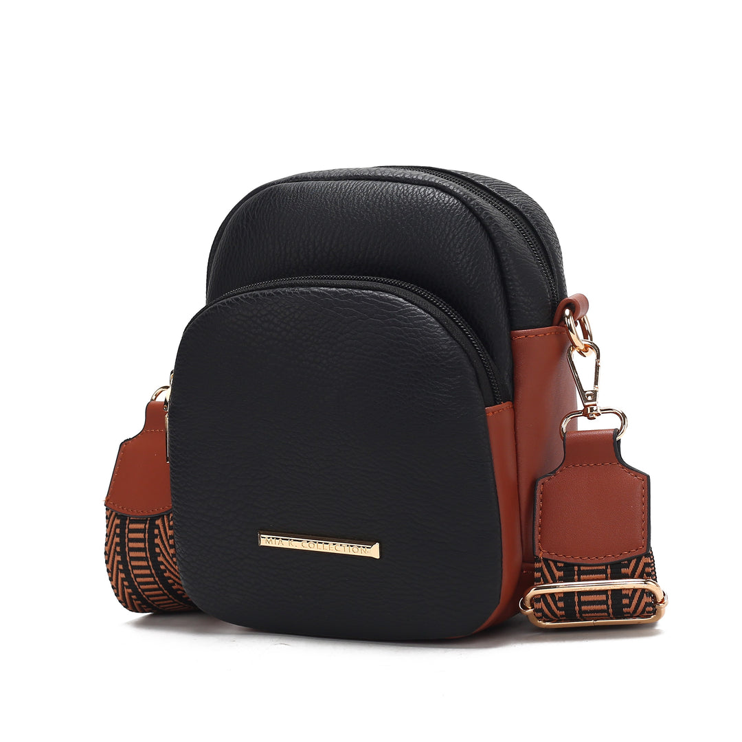 Cognac Mkf Rachel Crossbody Bag Vegan Leather By Mia K