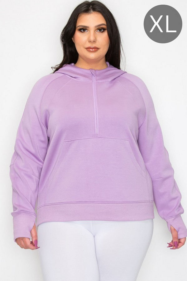 Ultracomfy Quarter Zip Hoodie Xl Only