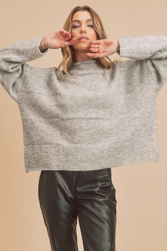 Heather Grey Ryleigh Sweater 1