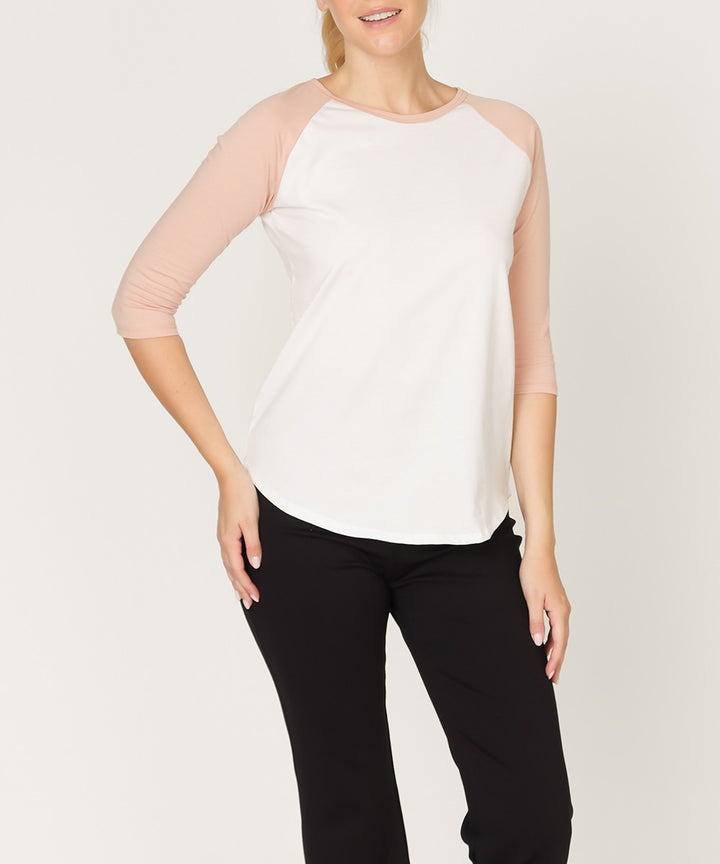 Whitenavy Cotton Jersey Raglan Top