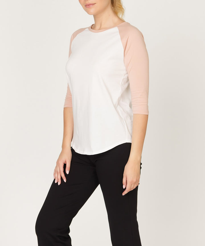 Whitenavy Cotton Jersey Raglan Top