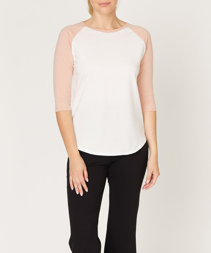 Whitenavy Cotton Jersey Raglan Top