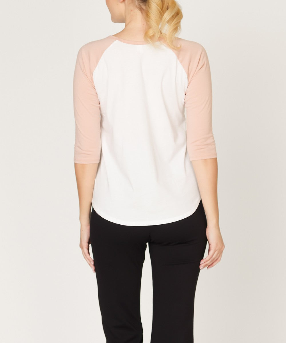Whitenavy Cotton Jersey Raglan Top