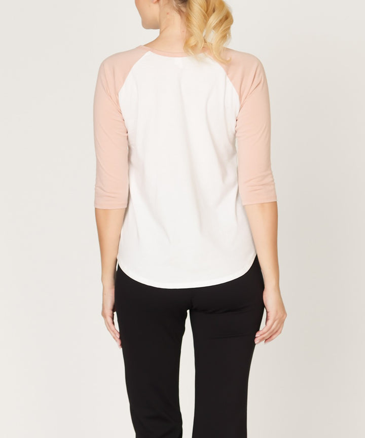 Whitenavy Cotton Jersey Raglan Top