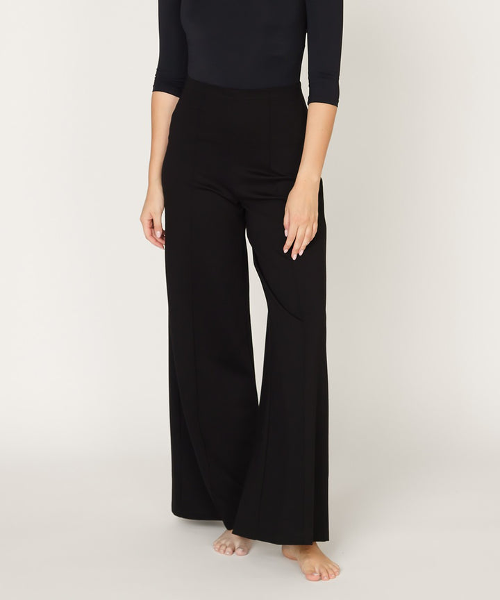 Ponte Wide Leg Full Length Pants