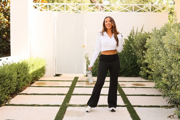 Black The Deluxe Paige Fold Over Leggings R3