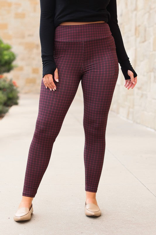 Plaid The Wren Plaid Leggings 1