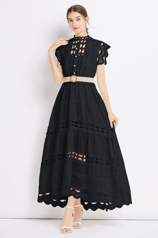 Black Women Fashion Maxi Dress 3