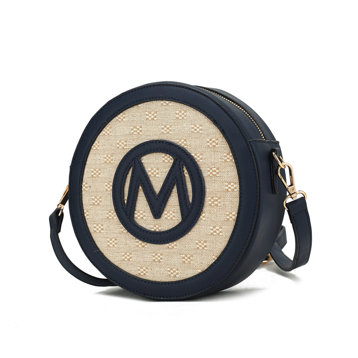 Wine Mkf Acacia Round Crossbody Bag By Mia K