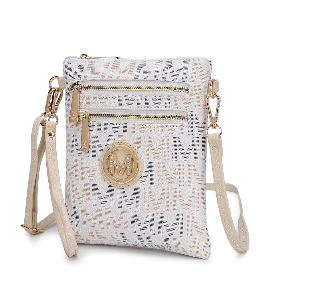 Tan Mkf Gaia Milan M Signature Crossbody By Mia K