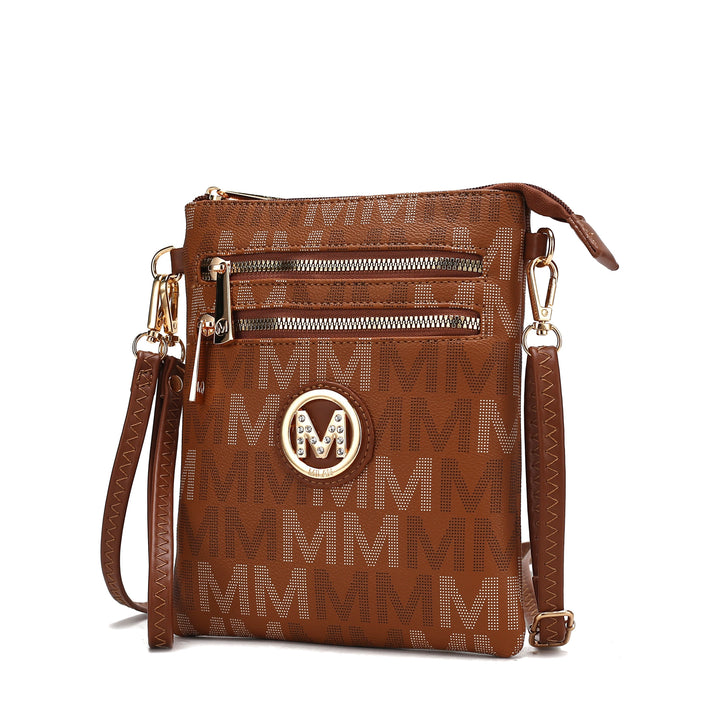 Red Mkf Gaia Milan M Signature Crossbody By Mia K