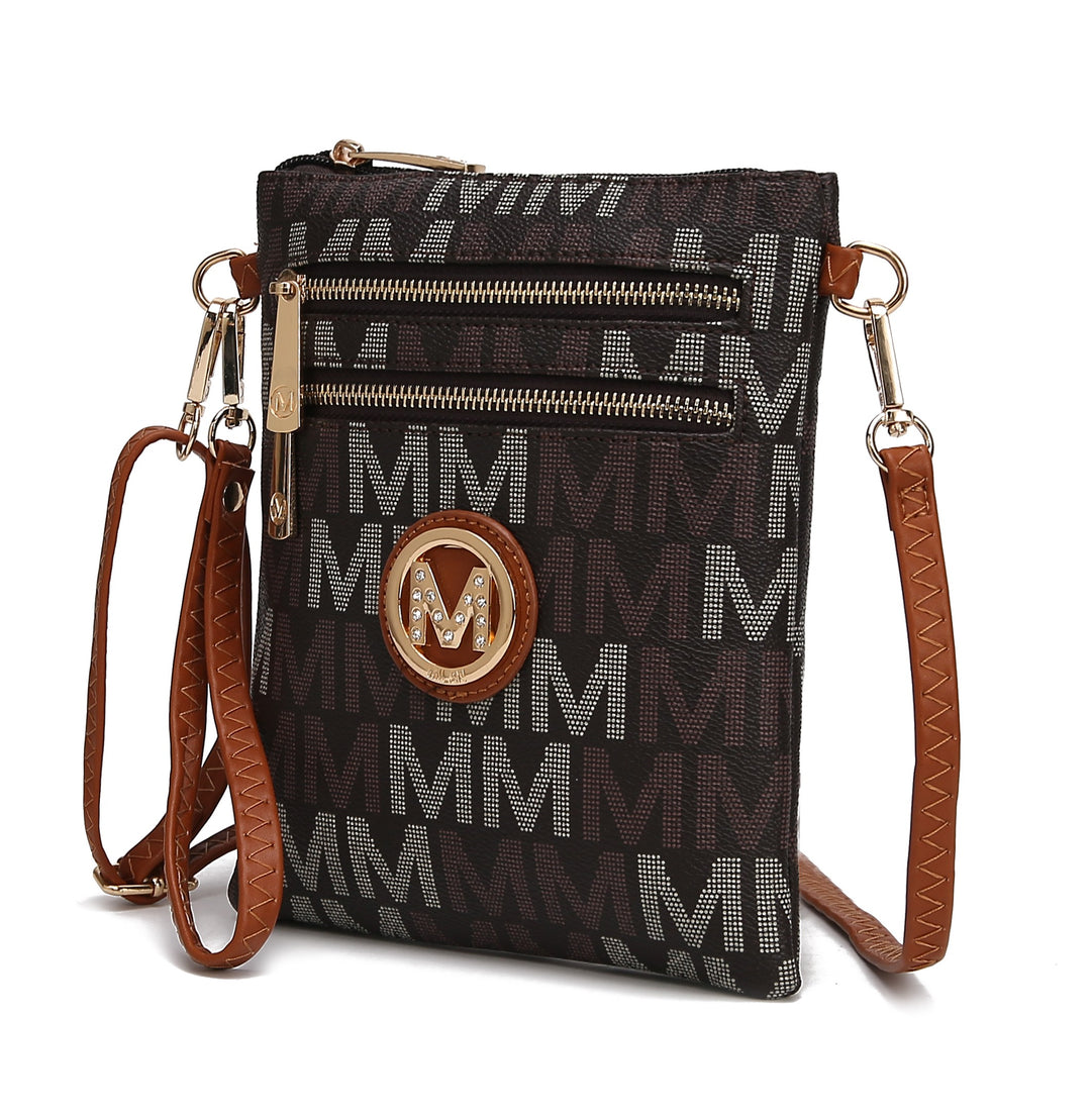 Black Mkf Gaia Milan M Signature Crossbody By Mia K