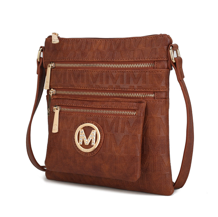 Grey Mkf Jessy M Signature Crossbody Bag By Mia K