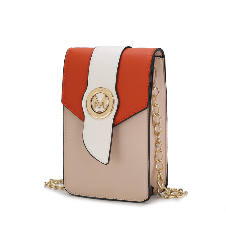 Orange Mkf Dixie Phone Crossbody Bag By Mia K