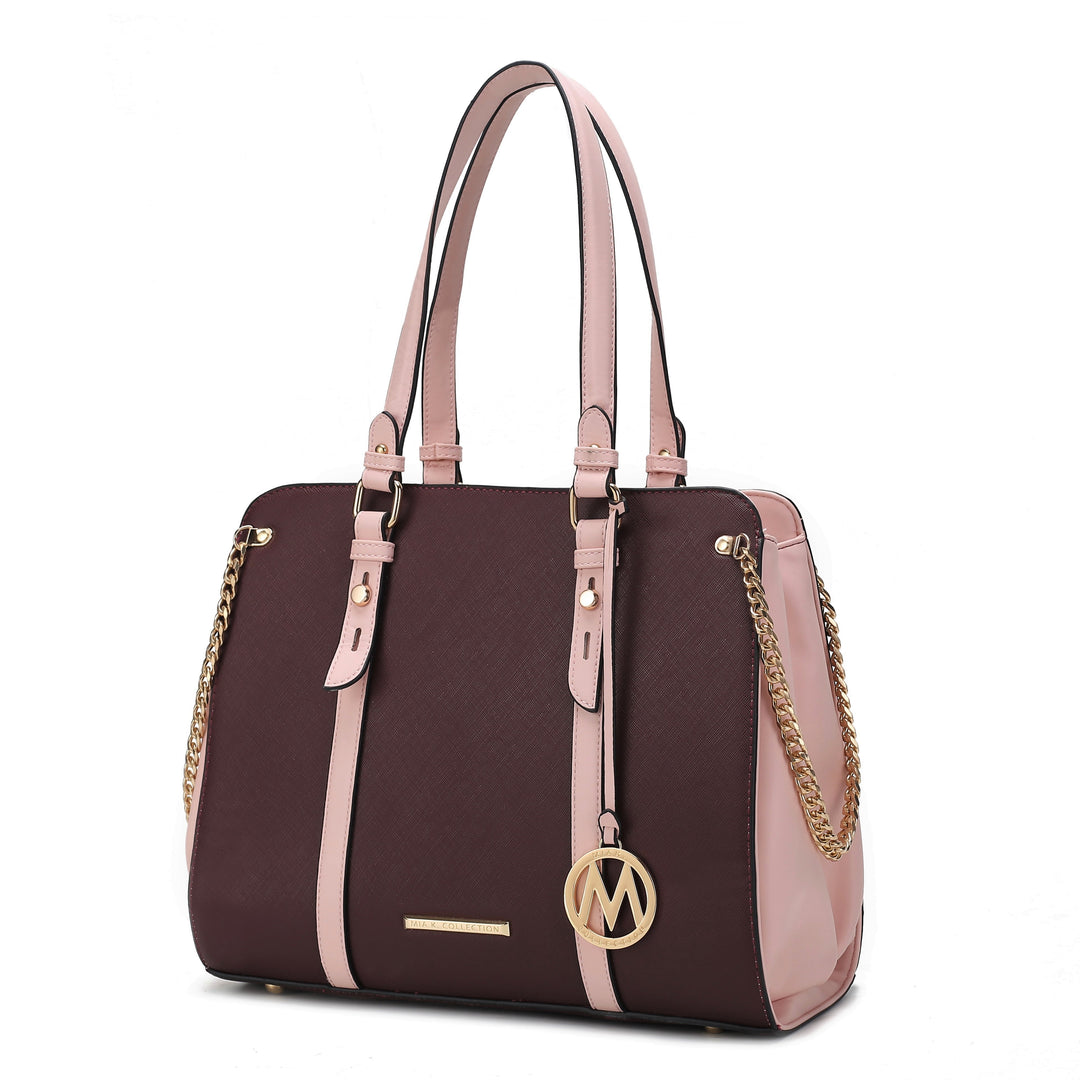 Mkf Amy Vegan Leather Women Tote Bag By Mia K
