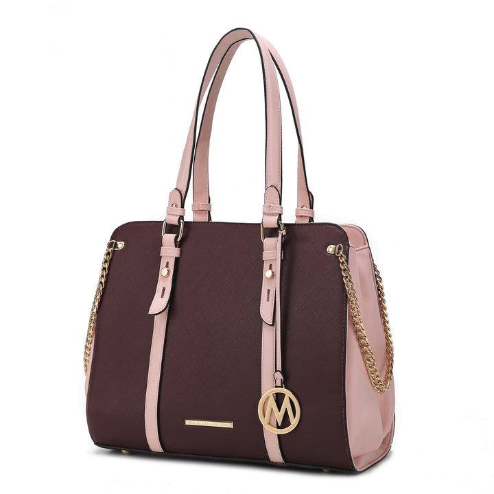 Mkf Amy Vegan Leather Women Tote Bag By Mia K