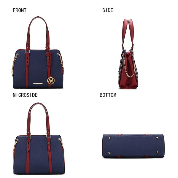 Mkf Amy Vegan Leather Women Tote Bag By Mia K