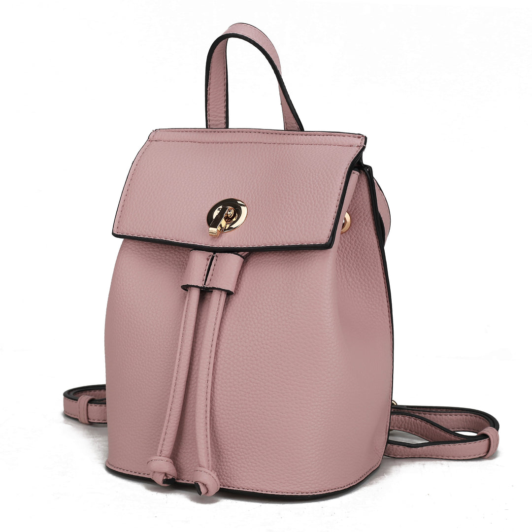 Navy Mkf Serafina Vegan Leather Women Backpack By Mia K